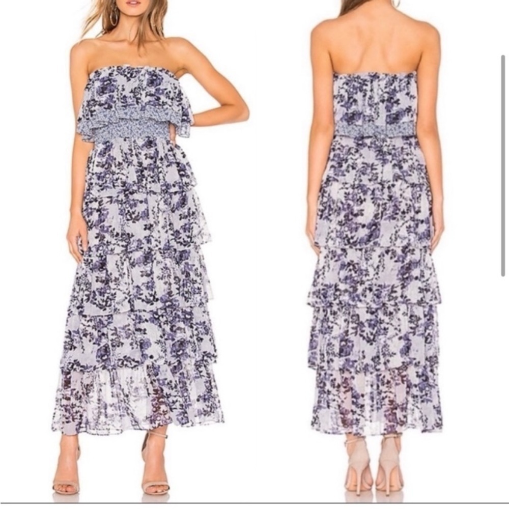 Misa Los Angeles Nadia Strapless maxi dress